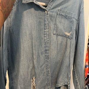 Jean button up